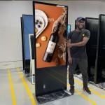 Commercial Floor Standing Digital Signage Stand 43 49 55 65 Touch Screen Display Kiosk for sale