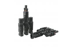 China 30A Copper Solar Branch Connectors IP67 Rated With Low Contact Resistance supplier