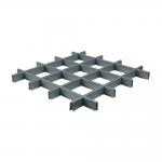 Fireproof Moisture Proof Aluminum T Bar Suspended Ceiling Grid Open Cell Rectangle