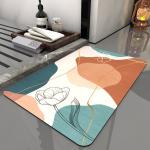 Soft Custom Fast Drying Bath Mat With Non Slip Bottom
