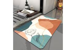 China Soft Custom Fast Drying Bath Mat With Non Slip Bottom supplier