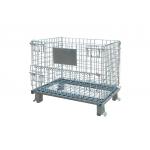 Metal Bin Storage Container Wire Cage Stackable Rolling Metal Security Cage for sale