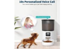 China Smart Ceramic Automatic Cat Feeders Double Raised With Camera supplier