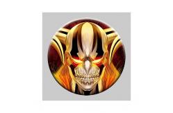 China Custom 3d Pins 58mm Lenticular Anime Button 3d Badge supplier