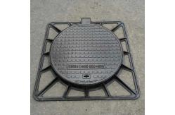 China EN124 Standard Ductile Iron Mahole Cover And Frame 850*850 Mm In Stock supplier