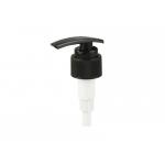 Black Plastic PP Lotion Dispenser Pump Ribbed Surface  24mm 28mm for sale