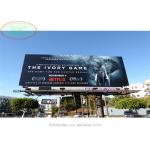 Big billboard outdoor P 6 LED screen with the column beside the highway for sale