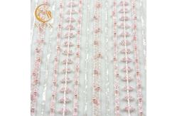 China MDX 3D Bridal Lace Fabrics 20% Polyester Lace Material For Dress supplier