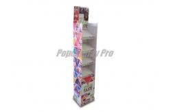 China Impact Graphics Cardboard Candy Display Lightweight With Four Shelves supplier