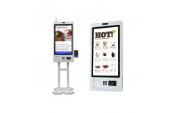China Food Ordering Self Checkout Machines 32 Inch Touch Screen Kiosk Display supplier
