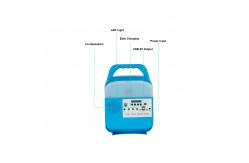 China 6000Mah Battery 6V Solar Home Lighting System 250mm With Radio Bluetooth MP3 supplier