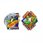Chenille Embroidered Logo Patches For Hats 3.5'' Height Polyester Material for sale
