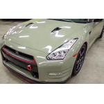 Slidable Ultra Gloss Khaki Green Vinyl Wrap Automotive Vinyl Wrap 60µM for sale