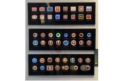 China Stainless Steel Elevator Call Button Transparent Plastic Characters supplier