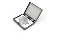 China Silver HJC30 Double Slide Stainless Steel Welding Gauge for Multi Function Welding supplier