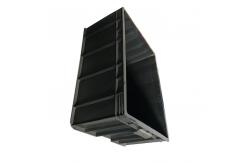 China PE ESD Black Plastic Logistic Box 540*420 Plastic Moving Box 40L supplier