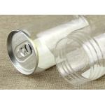 680ml Easy Open Square Clear PET Jars Food Grade Snacks / Cookie Packing
