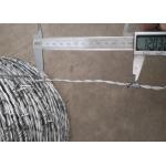 Multi Color Corrosion Resistant Barbed Wire Mesh Custom Length 7.5cm-15cm Barb Spacing for sale