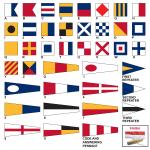 International Code Of Signals Flags International Maritime 45 X 12 for sale