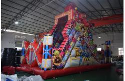 China Waterproof Inflatable Fun City , Blow Up Robot World Bouncy Jumping Castles supplier