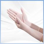 White Lab Safety Gloves Disposable Synthetic Nitrile Safety Gloves Breathable for sale