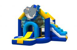 China Ocean Park Theme Shark Cartoon Inflatable Bouncy Castle With Slide Inflatable Bouncer Combo supplier