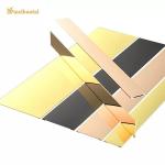 Gold Mirror Flat Stainless Steel Tile Trim 8FT Length JIS Standard for sale