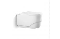 China Modern Design Single Hole Flush Hanging Toilet WC Save Space Wall Mounted Toilet supplier