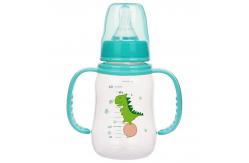 China PP Arc Newborn Baby Feeding Bottle 5oz 130ml Double Handle supplier