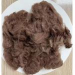 Recycled Polyester Staple Fiber 2.5D 51mm Coffee Color for sale