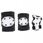 210D Nylon Fabric PP Cap Kids Roller Skate Pads Black for sale