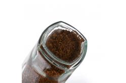 China 455ml Transparent Glass Coffee Storage Jar With Plastic Lid Easy To Hold supplier