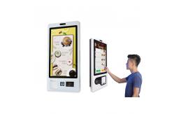 China Restaurant Ticket Vending Machine Wall Mounted Kiosks With Printer And Scanner supplier