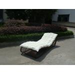 Outdoor Garden Rattan Sun Lounger , Comfortable Lounge Chair for sale