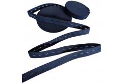 China 4.5cm Polyester Buttonhole Elastic 45mm Waistband Elastic With Buttonholes supplier