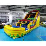 ODM Jumping Bounce House Inflatable Water Slide With Pool for sale