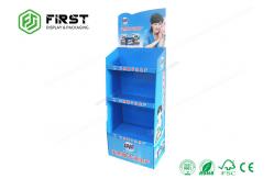 China Custom Made Advertising Recycled Cardboard Paper Floor Display Stand supplier