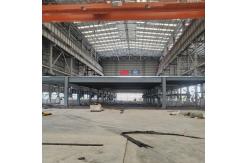China Modern Prefab Metal Buildings , Industrial Prefabricated Steel Structure Plant With Crane supplier