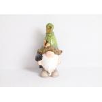 Small Pottery Garden Ornaments Multicolour Custom Ceramic Ornaments Elf for sale