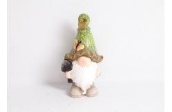 China Small Pottery Garden Ornaments Multicolour Custom Ceramic Ornaments Elf supplier