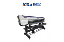 China Double Heads 1.8m Skycolor Poster Printer Machine supplier