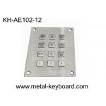 12 Keys 3x4 Layout Panel Mounted Keypad 2mm Actuation Stainless Steel for sale
