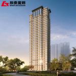 Prefabricated Steel Grid Metal Material Steel Structure High Rise Building for sale