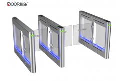 China Single Body Supermarket Swing Gate / Intelligent Automated Turnstiles supplier