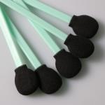 SGS Certificated Cleanroom Swab With Black Big Round Head For Printer Cleaning for sale