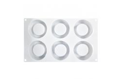China Customized Silicone Cake Mold Handmade 6 Cavities Candle Shape For Baking supplier