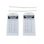 5.75 X 3 Inspection Record Tags White Cardstock - Pack Of 10 Tags for sale
