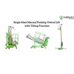 6m Lifting Height Mobile Aerial Work Platform Lift With Aluminum Profile