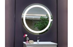 China Versatile Large Round Mirror With Lights Frameless Space Saving Stylish supplier