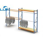 Powder Coated Light Duty Metal Clothes Rack , Steel Commercial Clothing Racks for sale